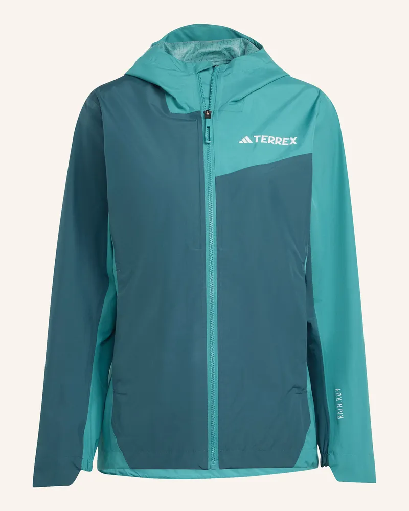 adidas TERREX MULTI 2.5L RAIN.RDY REGENJACKE Grün