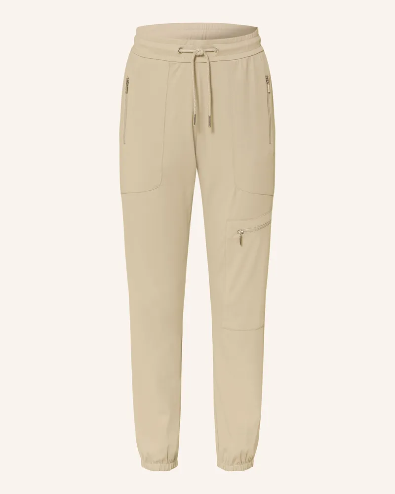 monari Cargohose aus Jersey Creme