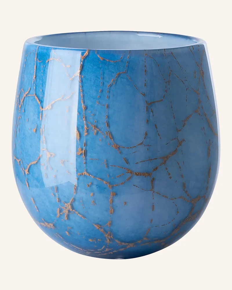 Fink Windlicht, Vase Cosmic blau Blau