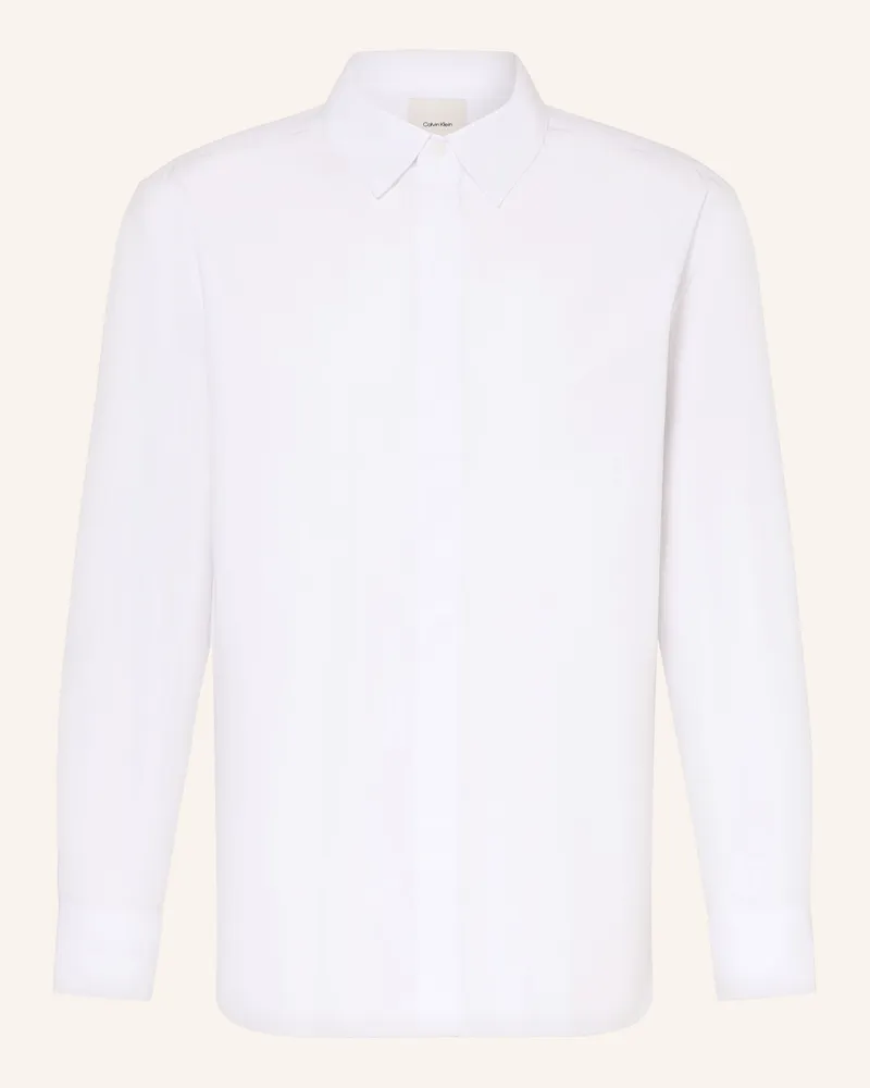 Calvin Klein Hemd Relaxed Fit weiss Weiss