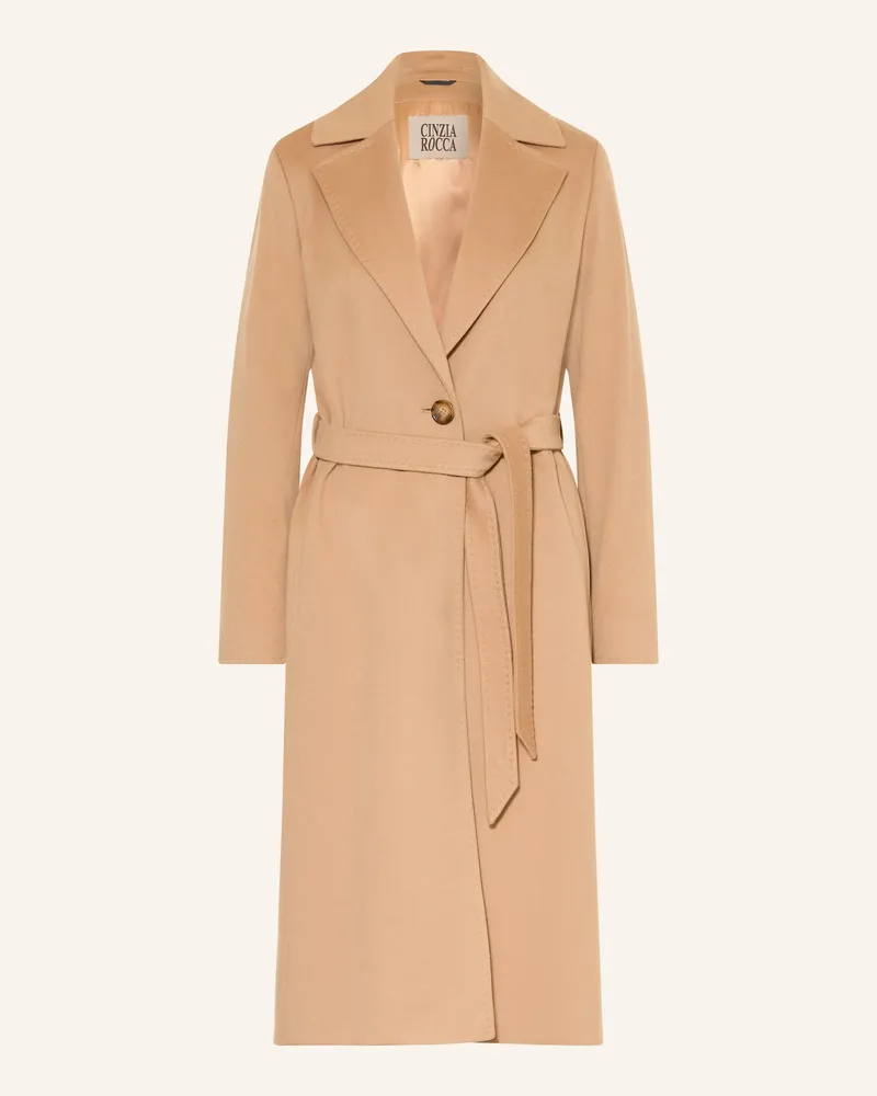 Cinzia Rocca Wollmantel braun Camel