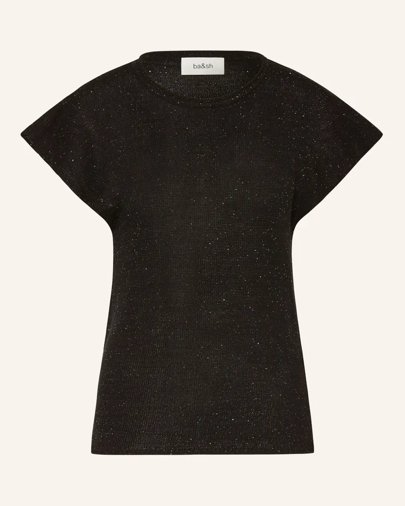ba&sh Strickshirt Bichara Mit Pailletten schwarz Schwarz
