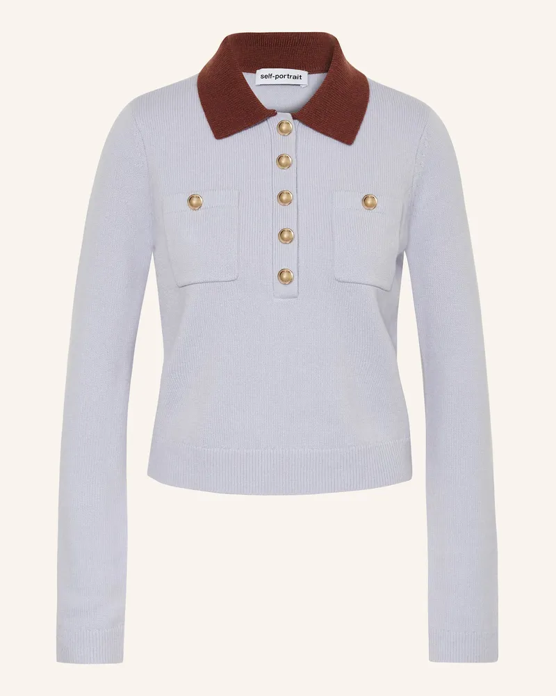 Self-Portrait Pullover blau Hellblau