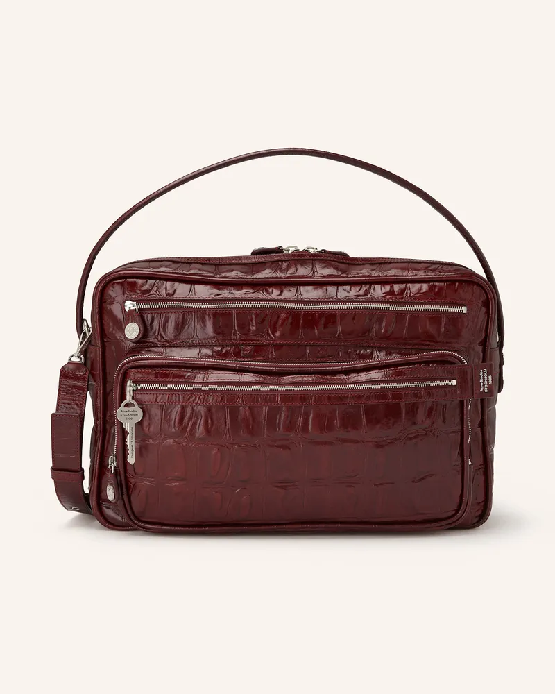 Acne Studios Schultertasche CAMERO CAMERA Dunkelrot