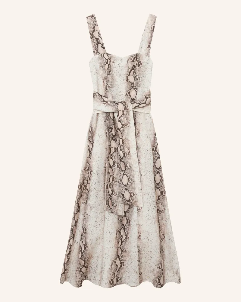 Reiss Kleid AMY mit Leinen Braun