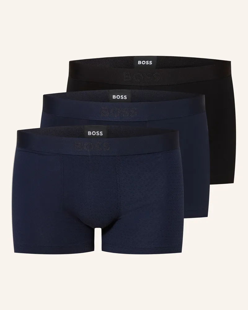 HUGO BOSS 3er-Pack Boxershorts One blau Dunkelblau