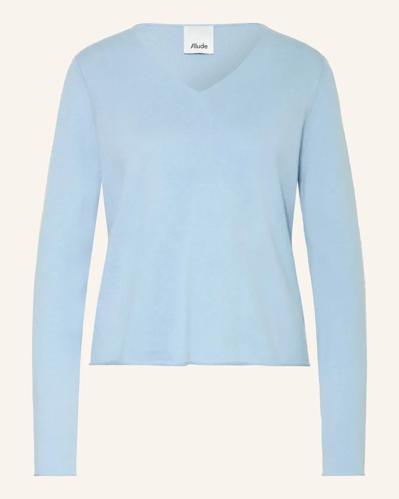 ALLUDE Pullover mit Cashmere Hellblau