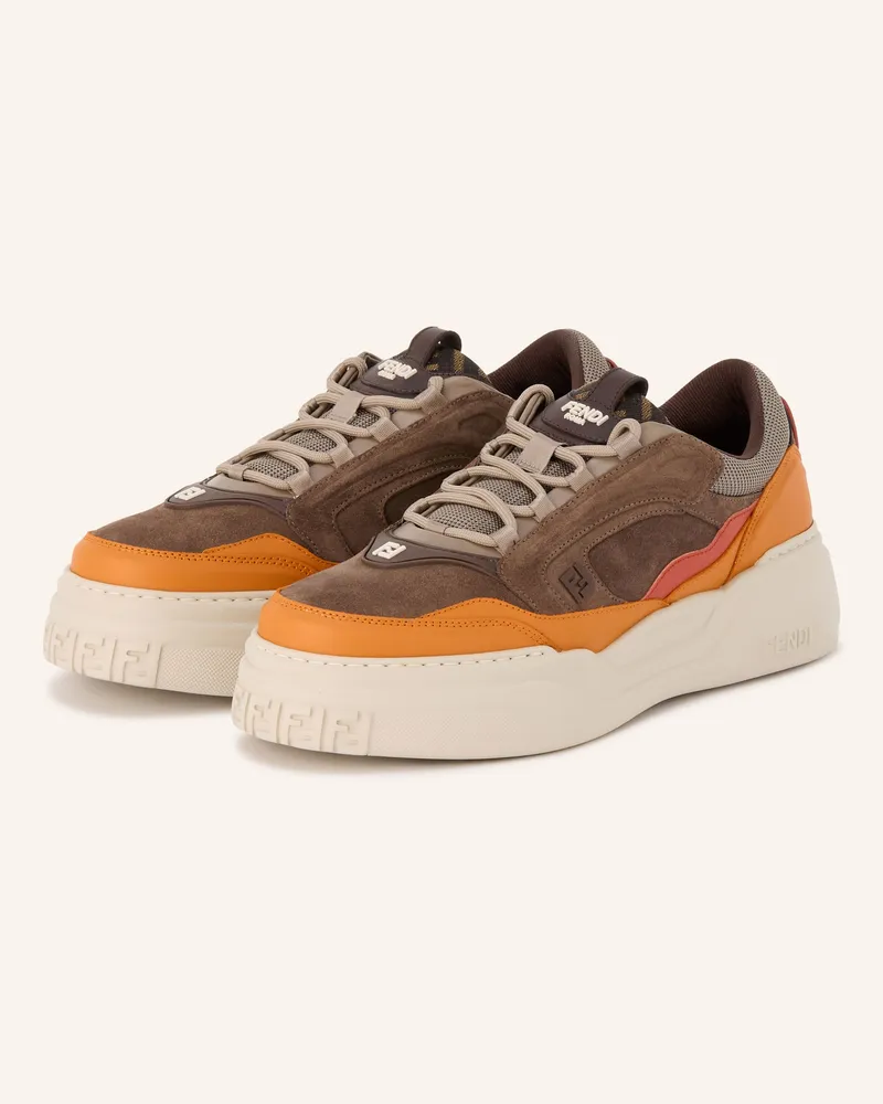 Fendi Sneaker Force braun Dunkelbraun