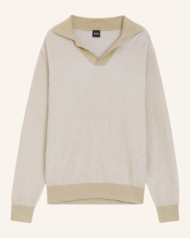 HUGO BOSS Pullover C-Nasario Relaxed Fit beige Beige