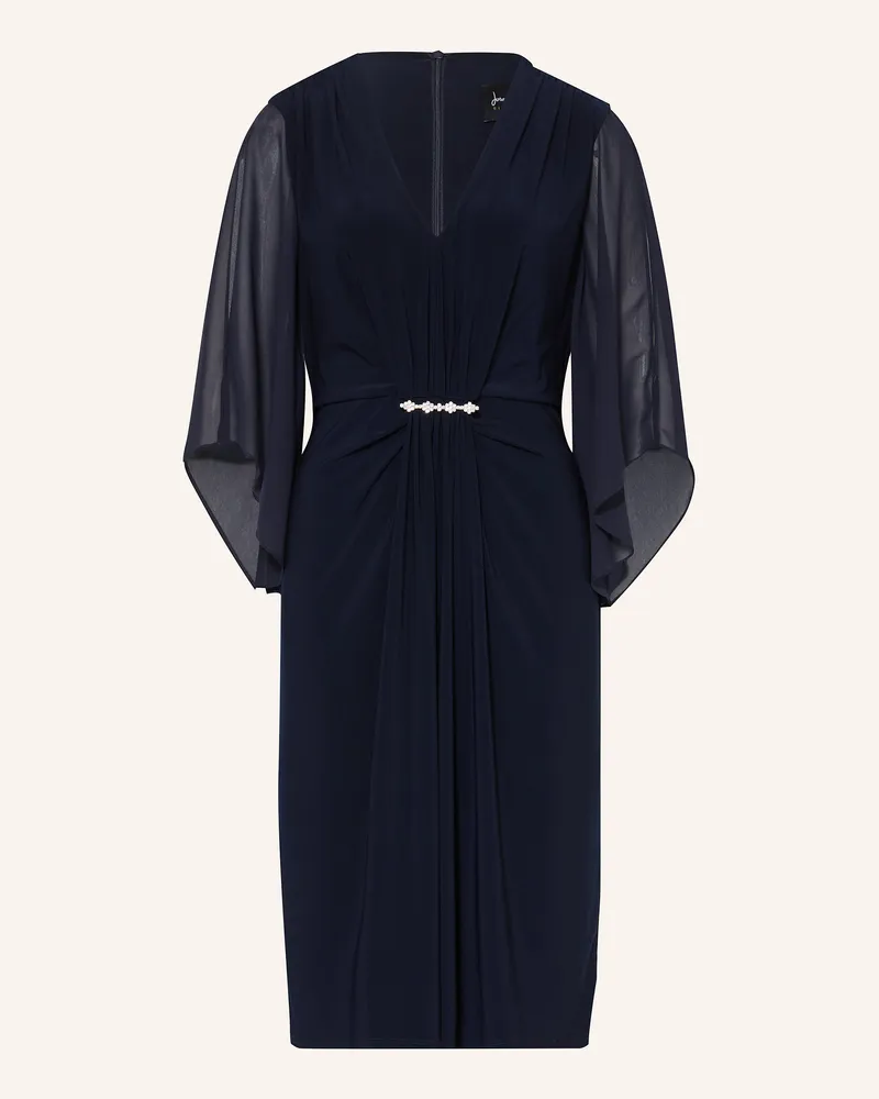 Joseph Ribkoff Kleid mit 3/4-Arm und Schmucksteinen Dunkelblau