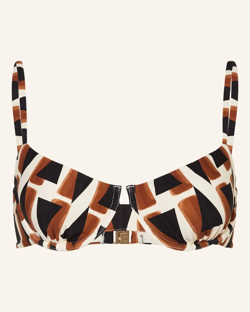 Seafolly Australia Bügel-Bikini-Top Secret Garden schwarz Schwarz