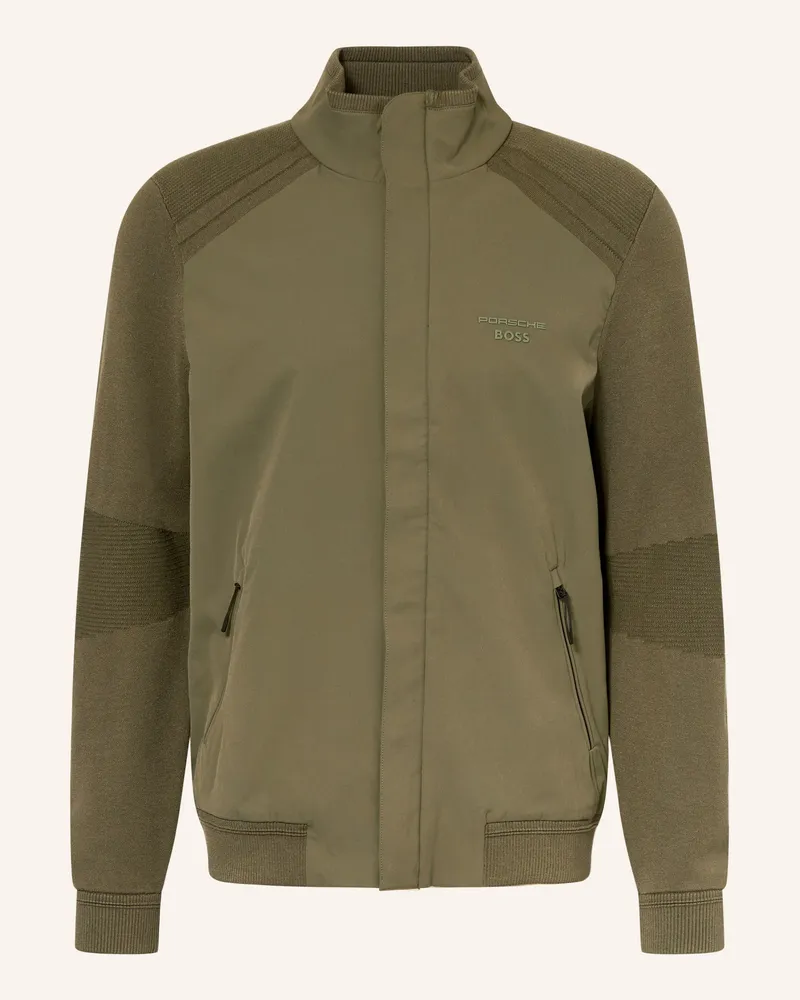 HUGO BOSS Blouson SPIRIT im Materialmix Grün