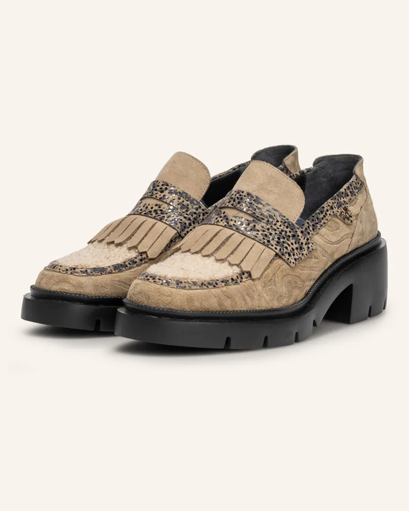 Floris van Bommel Loafer Maddi 02 beige Taupe
