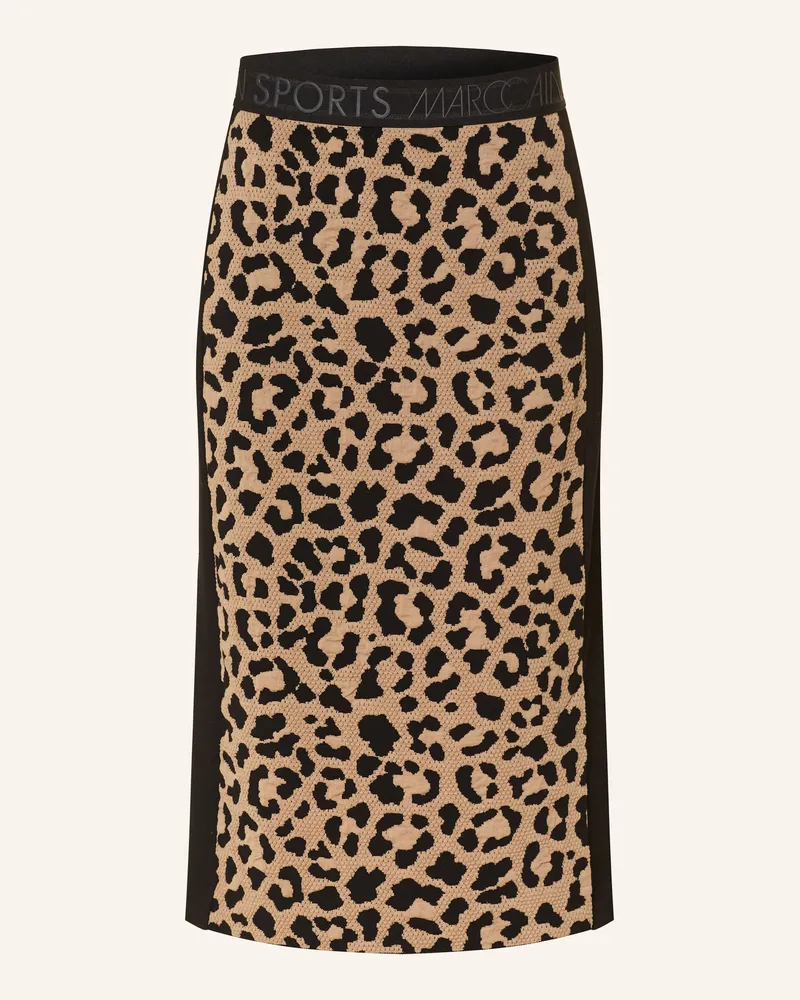 Marc Cain Rock Im Materialmix schwarz 900