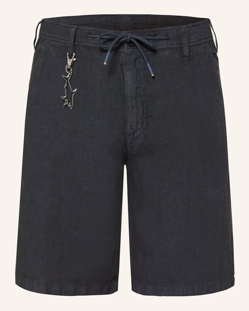 Paul & Shark Leinenshorts Dunkelblau