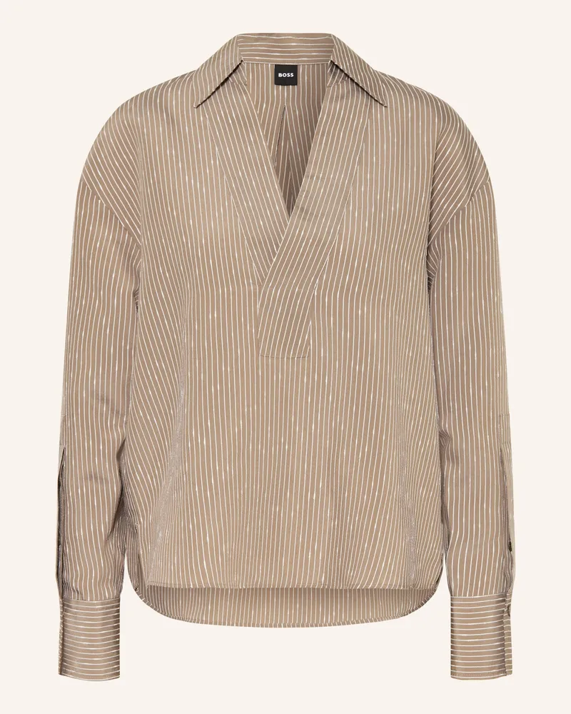 HUGO BOSS Blusenshirt Batala beige Braun