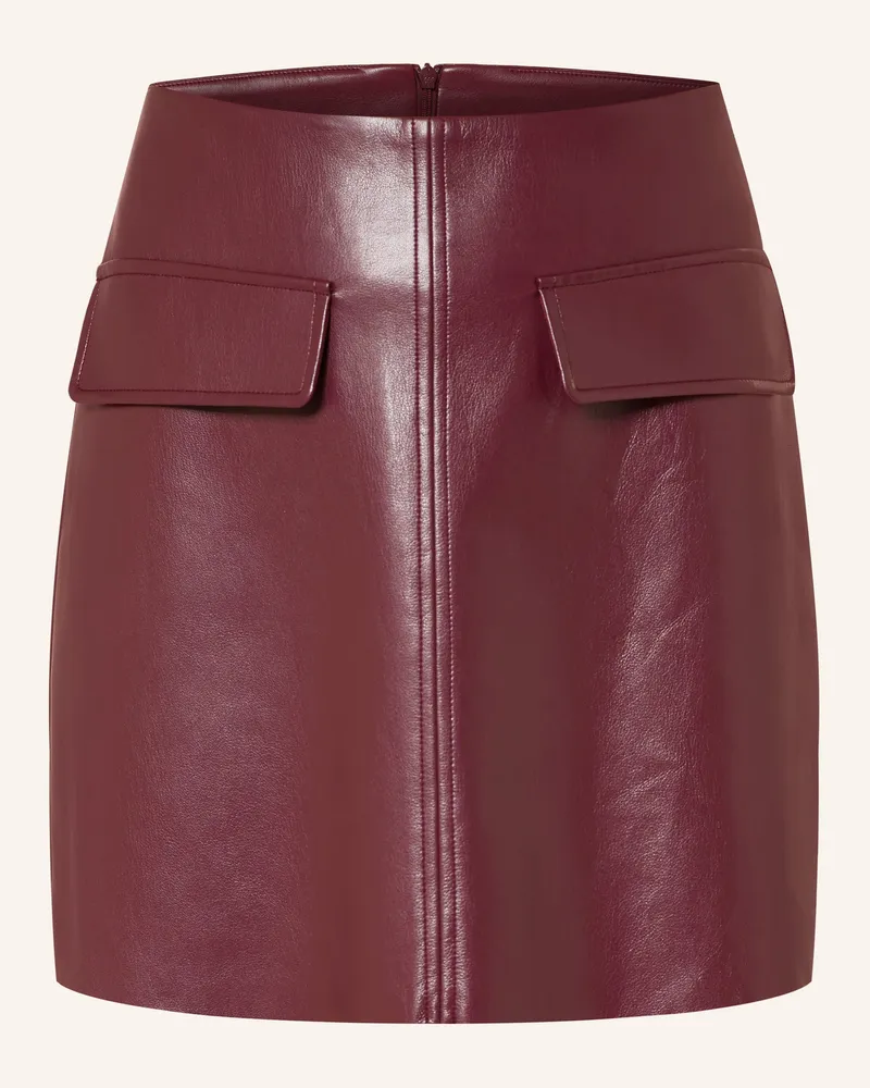 Mrs & HUGS Rock In Lederoptik rot Dunkelrot