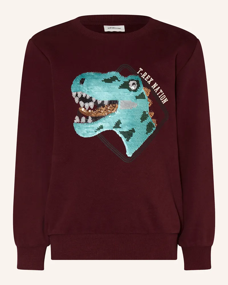 S.Oliver Sweatshirt Dunkelrot