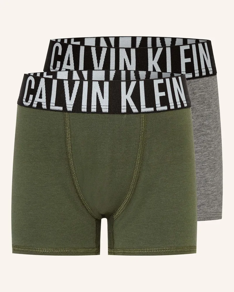 Calvin Klein 2er-Pack Boxershorts INTENSE POWER Oliv
