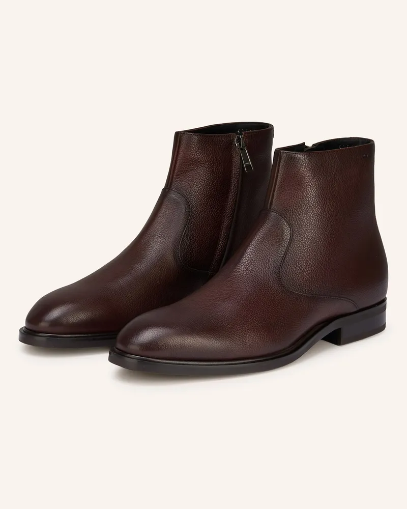 HUGO BOSS Stiefeletten WINSLOW Dunkelbraun