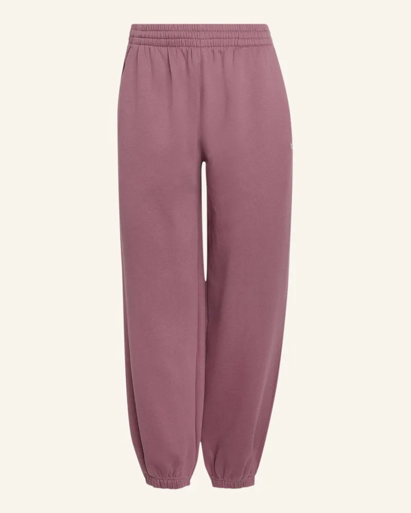 adidas Essentials Fleece-Jogginghose, Lockere Passform rot Rot