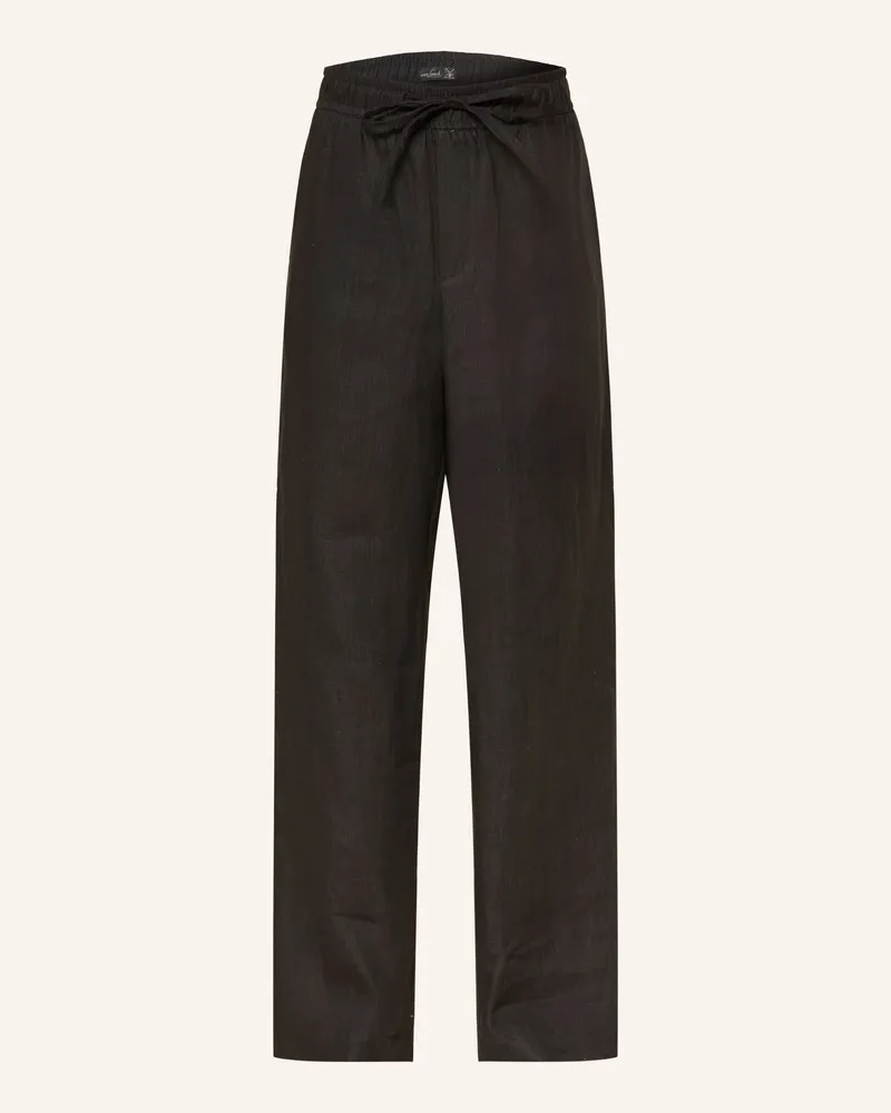 van Laack Leinenhose VL-HELENA-BR Schwarz