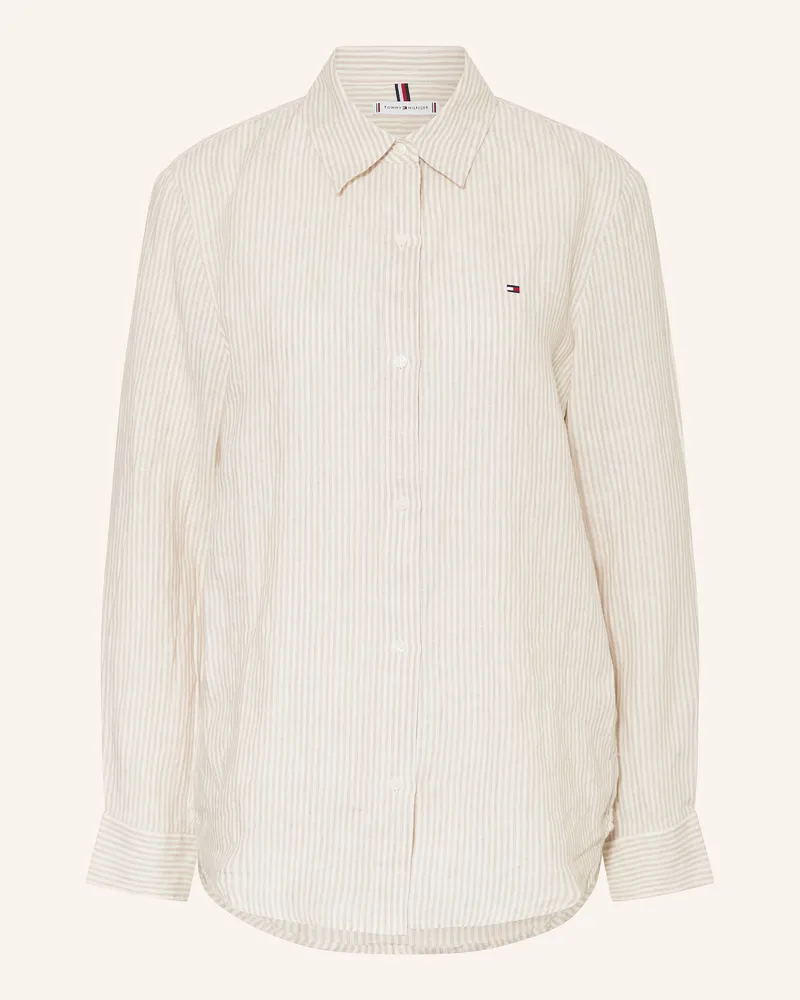 Tommy Hilfiger Hemdbluse aus Leinen Beige