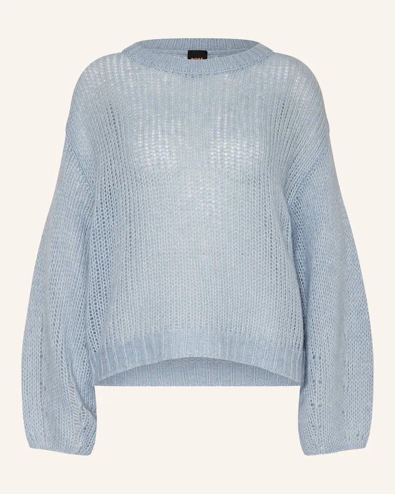HUGO BOSS Pullover FUNCH Hellblau