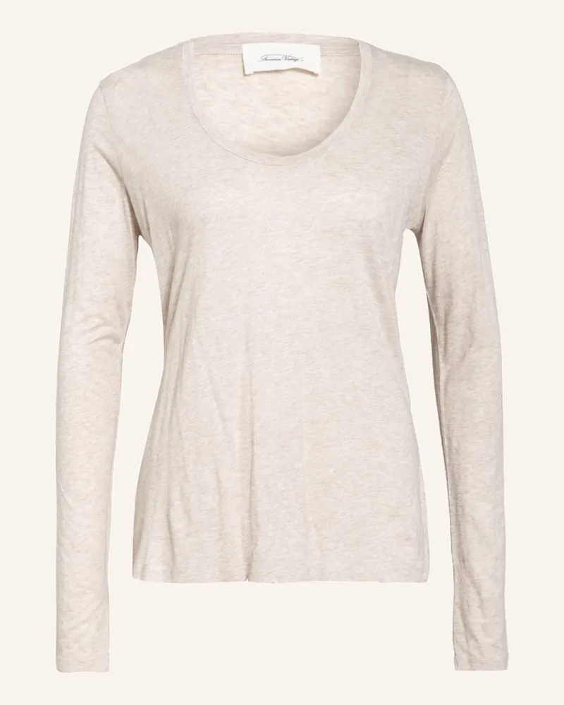 American Vintage Longsleeve JACKSONVILLE Creme