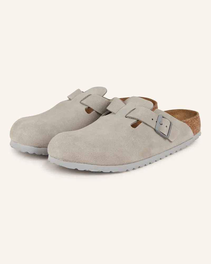 Birkenstock Pantoletten Boston Leve grau Taupe