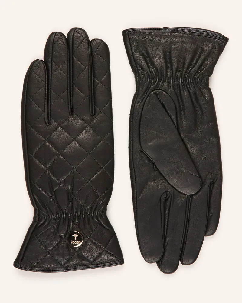 JOOP! Lederhandschuhe schwarz Schwarz