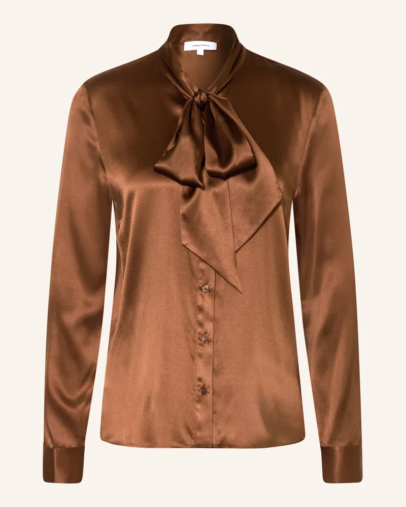 Darling Harbour Schluppenbluse Aus Seide braun Nougat