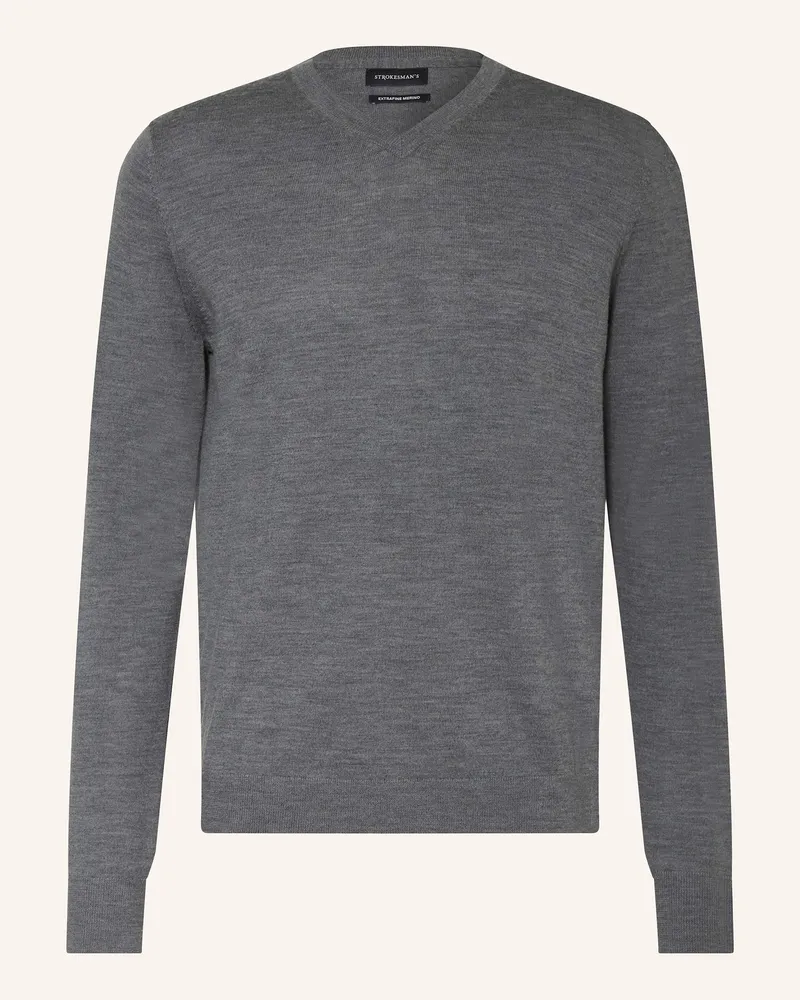Strokesman's Pullover Aus Merinowolle grau Grau