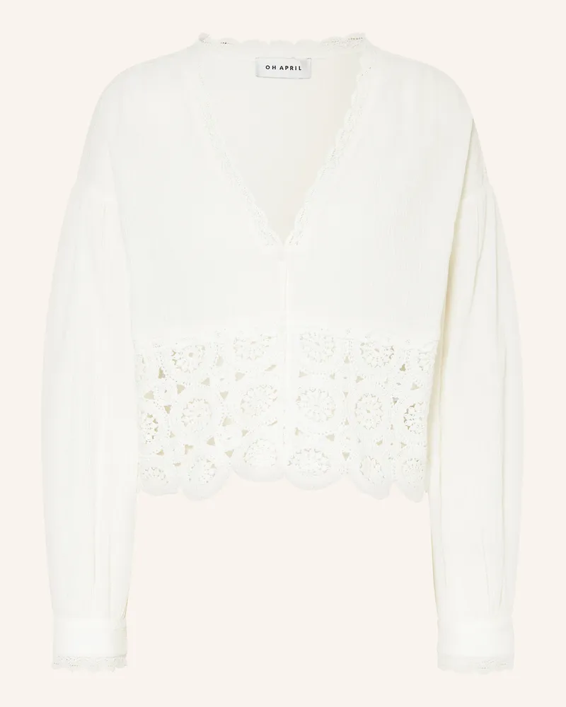 OH APRIL Musselinbluse TAYIO Creme