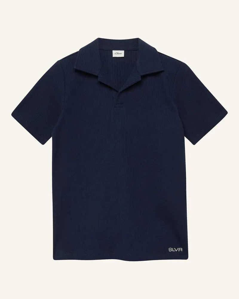 S.Oliver Polo-Shirt blau Blau