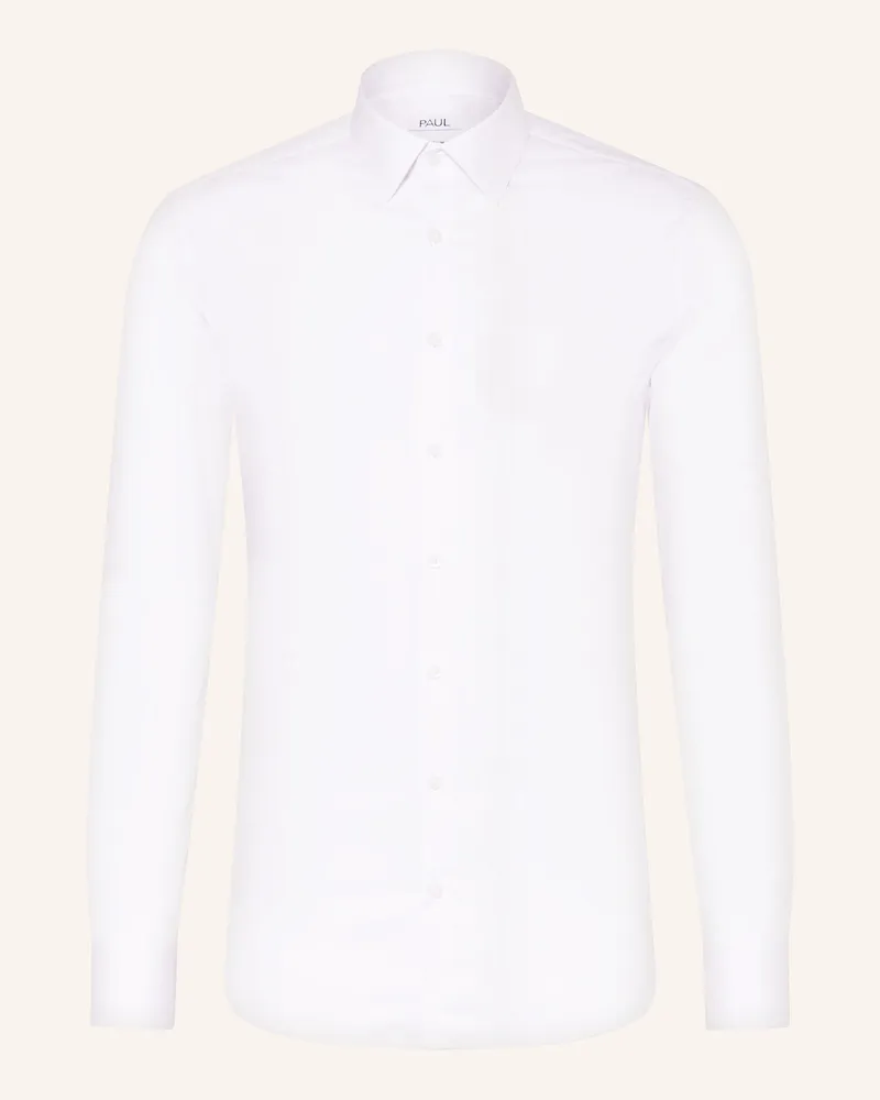 paul Hemd Extra Slim Fit weiss Weiss