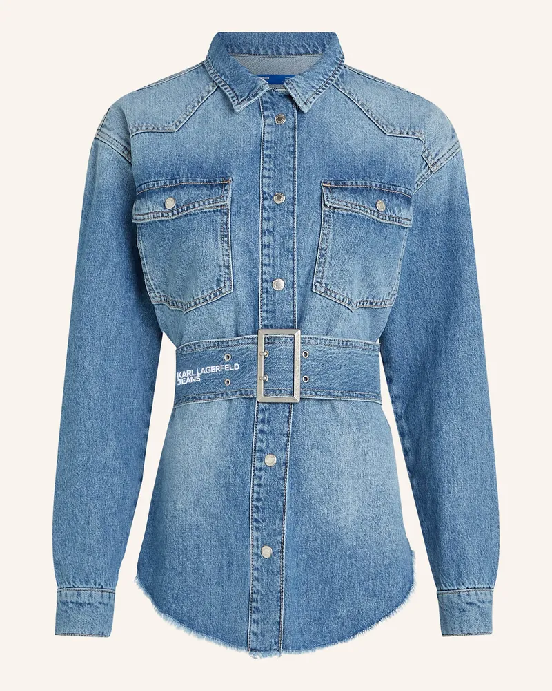 Karl Lagerfeld Bluse Blau