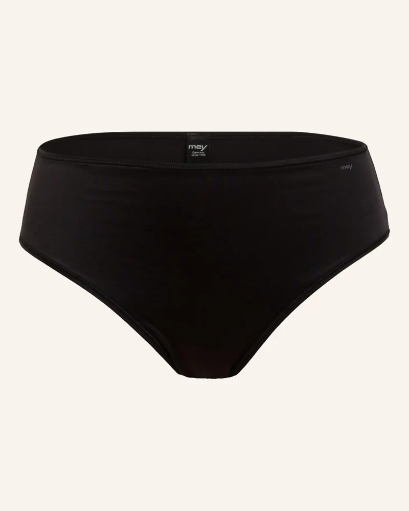 Mey Slip Serie Joan Aus Satin schwarz Schwarz