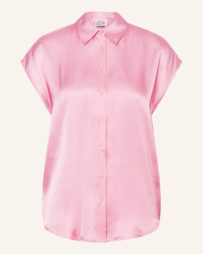 Emily van den Bergh Blusentop aus Satin Rosa