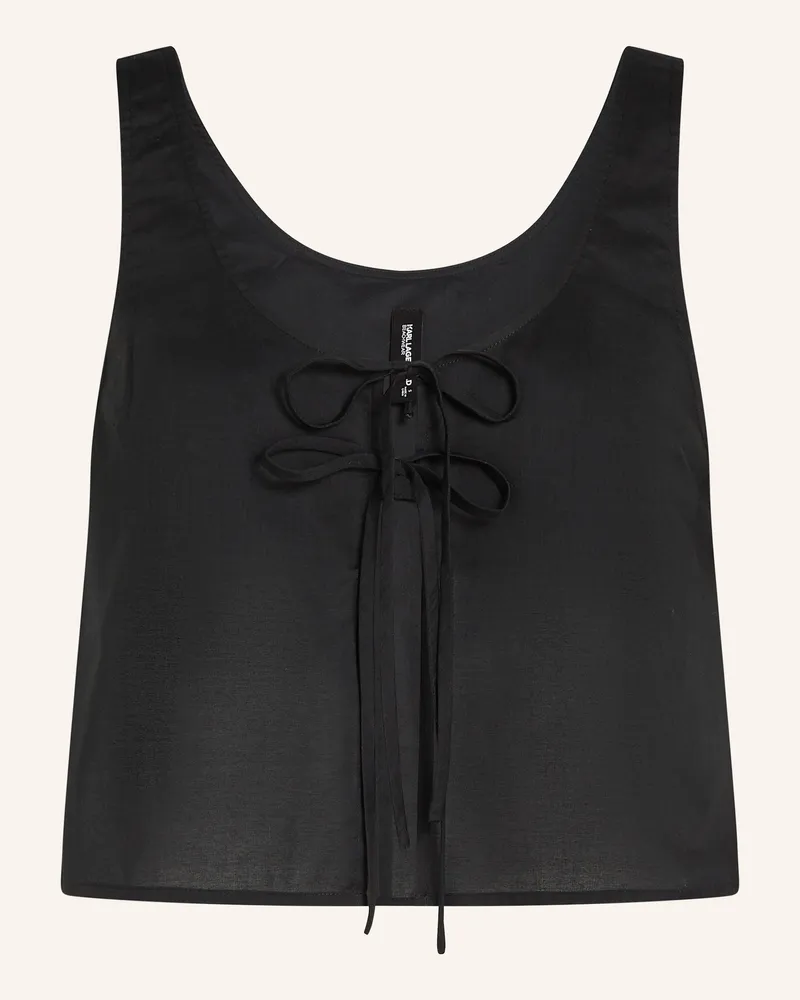 Karl Lagerfeld Top schwarz Schwarz