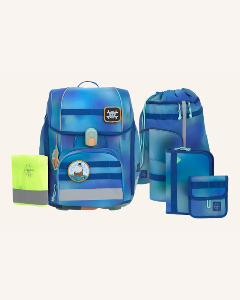 Lässig Schulranzen Set Boxy Unique blau Blau
