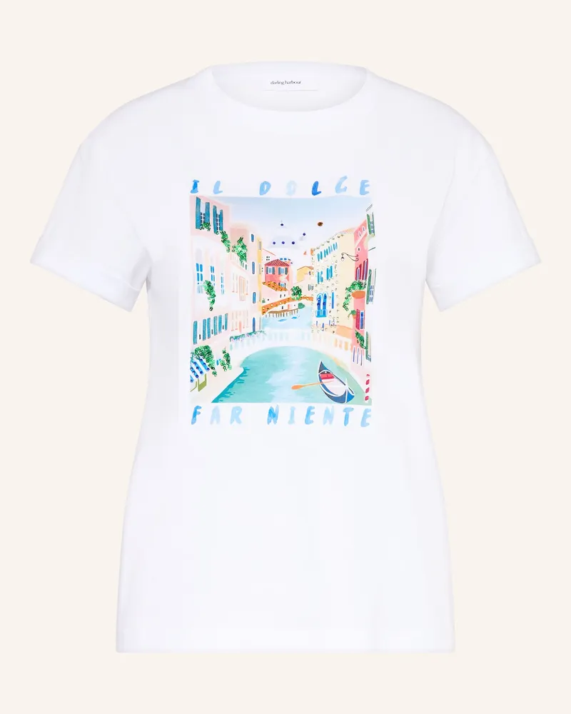Darling Harbour T-Shirt Mit Schmucksteinen Und Pailletten weiss White