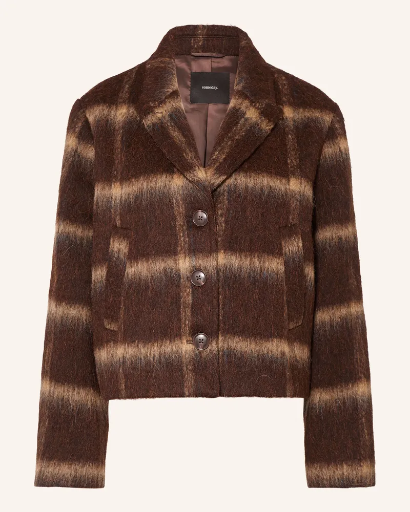 someday. Kastenjacke Nakaro braun Dunkelbraun