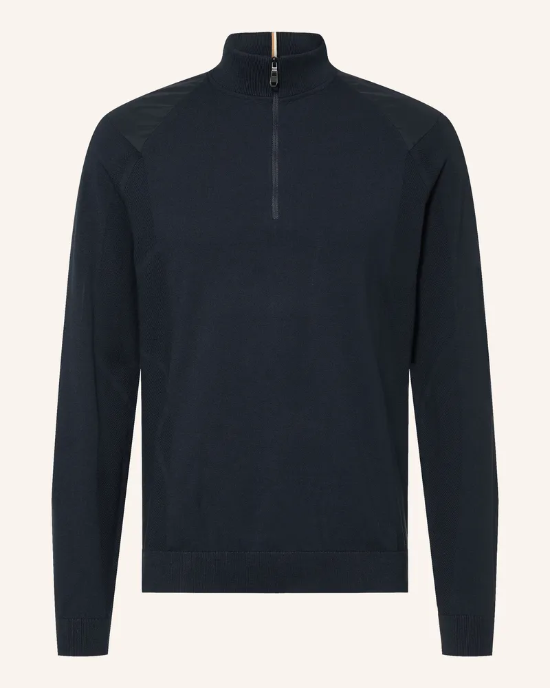 HUGO BOSS Troyer Rank blau Dunkelblau