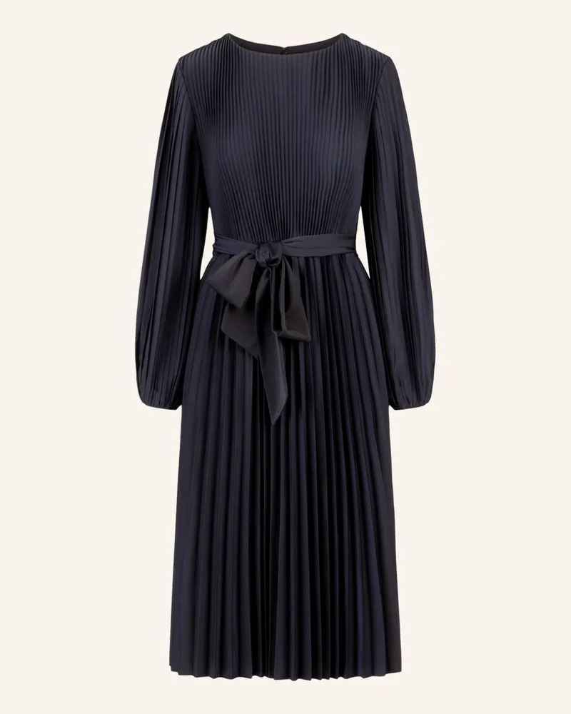 Apart Midi Plisseekleid Dunkelblau