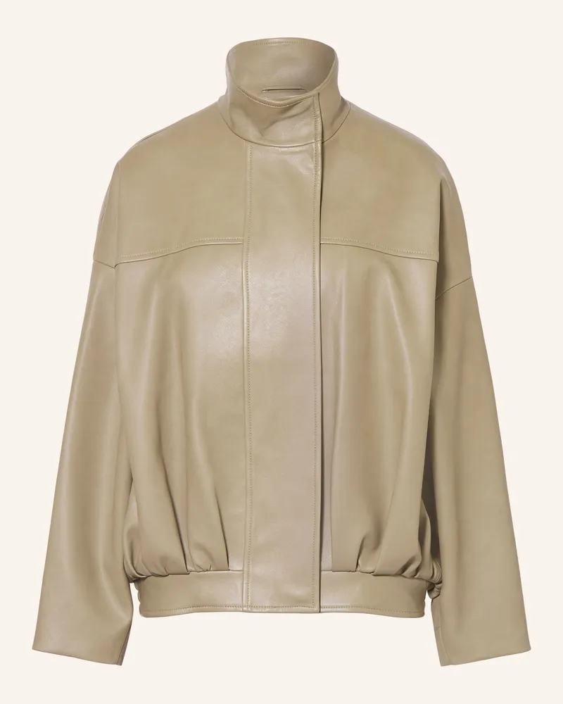 FRANKIE Shop Blouson Veren In Lederoptik gruen Oliv