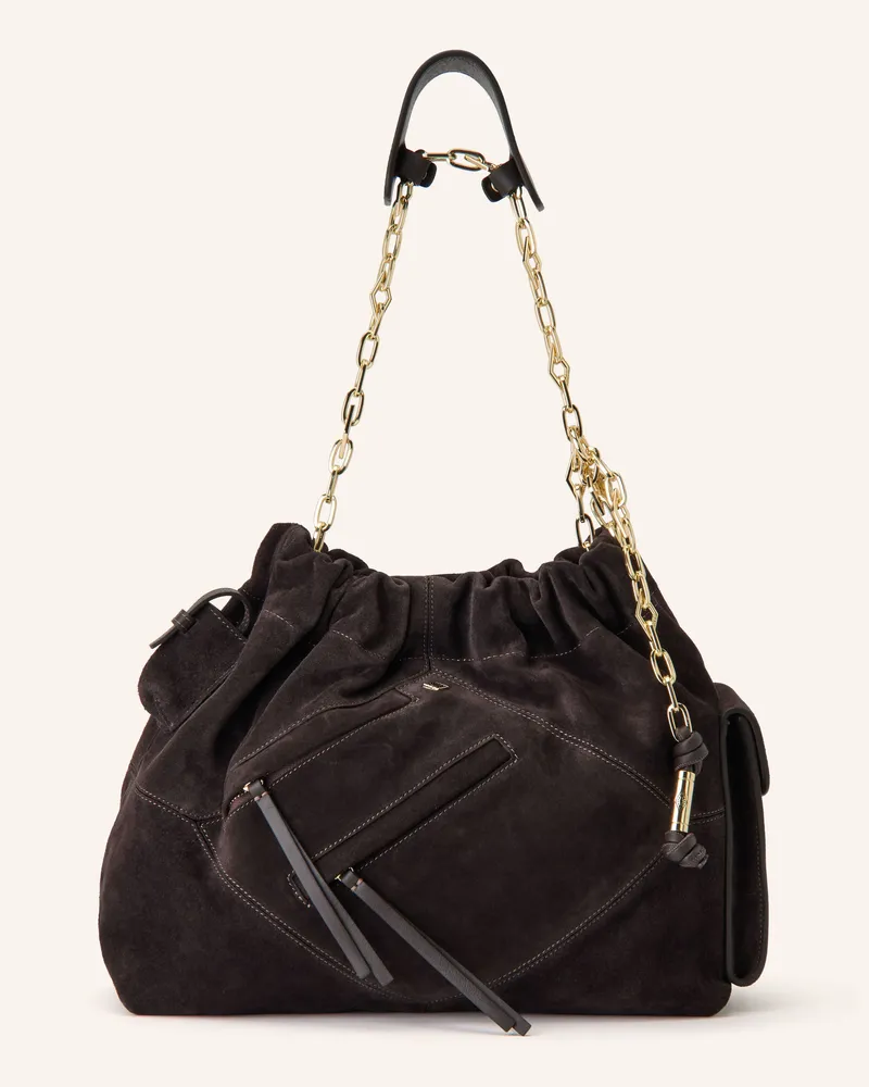 ba&sh Shopper June Medium rot Dunkellila