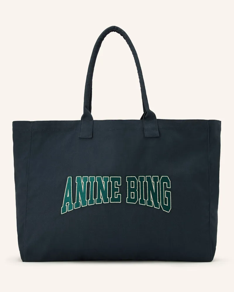 Anine Bing Shopper gruen Dunkelblau