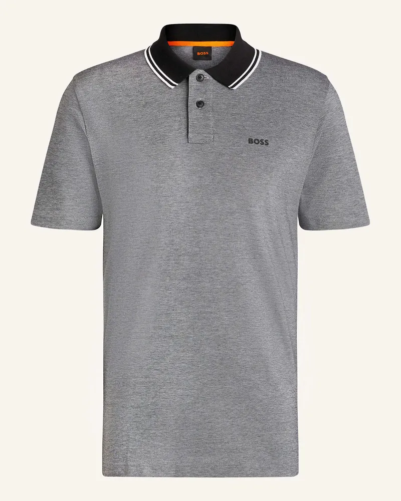 HUGO BOSS Piqué-Poloshirt Peoxfordnew schwarz Schwarz