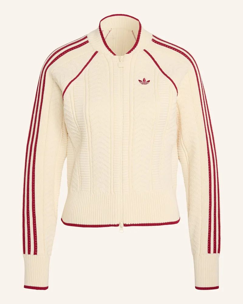 adidas Strickjacke Sst Mit Abnehmbarer Kapuze gelb Creme